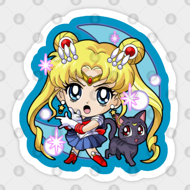 Serena y Luna Serena Tsukino Sticker TeePublic
